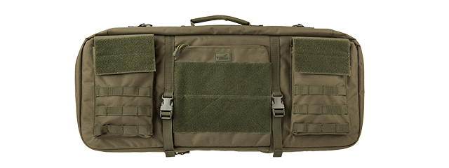 LANCER TACTICAL 1000D NYLON 3-WAY CARRY 29" DOUBLE RIFLE GUN BAG (OD GREEN)