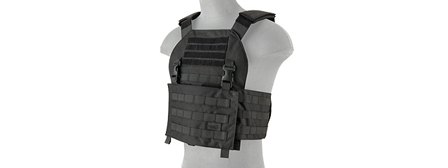 LANCER TACTICAL BUCKLE UP VERSION AIRSOFT TACTICAL VEST (BLACK)