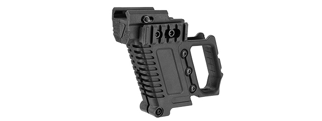 LANCER TACTICAL PISTOL CARBINE KIT FOR G-SERIES TYPE GBB PISTOLS (BLACK)