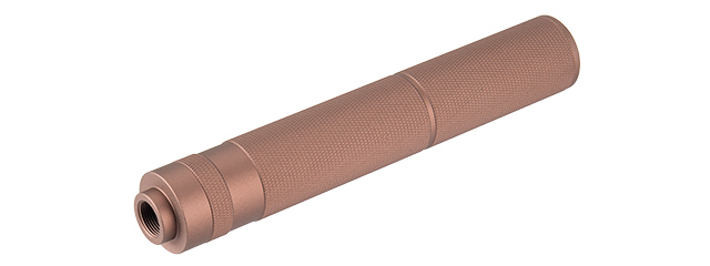 Lancer Tactical 195mm Aluminum Knurled Mock Suppressor (Coyote Brown)