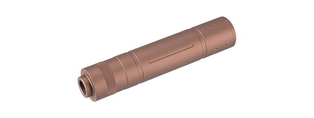 LANCER TACTICAL 155MM ALUMINUM SLOT-CUT MOCK SUPPRESSOR (COYOTE BROWN)