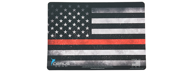 CERUS GEAR LINE LIVES MATTER PROMAT RED LINE PISTOL MAT (FULL COLOR)