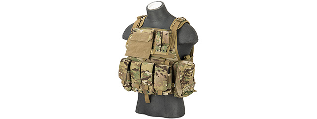 Flyye Industries 1000D Cordura MOLLE Tactical Vest w/ Pouches (LRG) MULTICAM