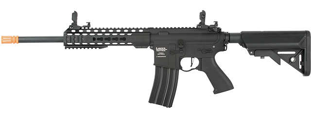 Lancer Tactical Low FPS Proline 10" Keymod M4 Carbine Airsoft AEG Rifle (Color: Black)