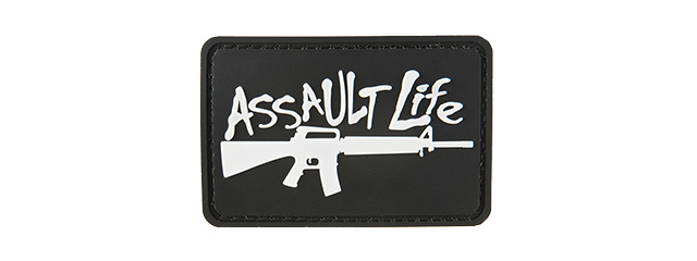 G-FORCE ASSAULT LIFE PVC MORALE PATCH (BLACK)