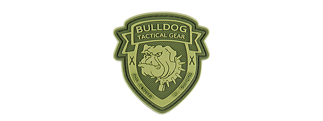 G-FORCE BULLDOG TACTICAL GEAR PVC MORALE PATCH (OD GREEN)