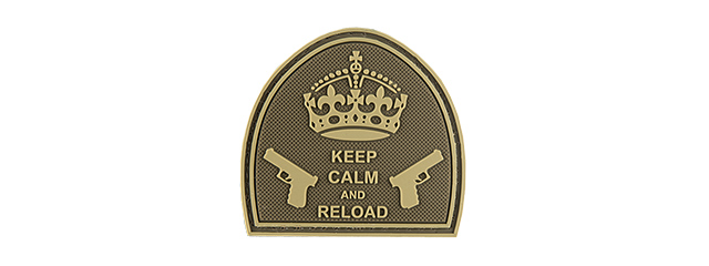 G-FORCE KEEP CALM AND RELOAD PVC PATCH