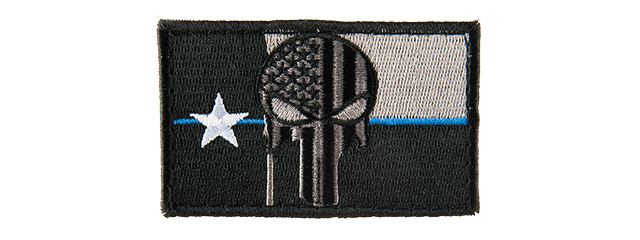 TEXAS PUNISHER EMBROIDED MORALE PATCH (BLACK)