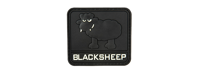 G-FORCE GLOW-IN-THE-DARK BLACK SHEEP PVC LARGE PATCH (BLACK)