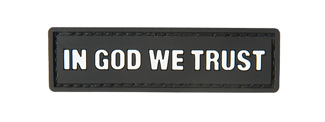 G-FORCE IN GOD WE TRUST PVC MORALE PATCH (BLACK)