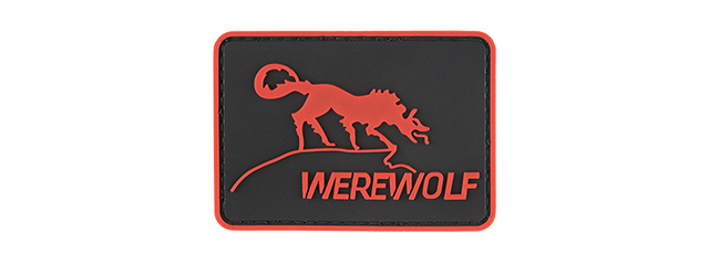 G-FORCE WEREWOLF PVC MORALE PATCH (RED)