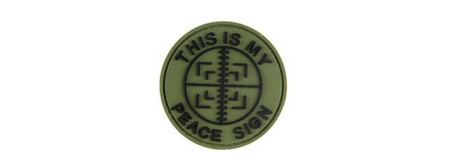 G-FORCE THIS IS MY PEACE SIGN PVC PATCH