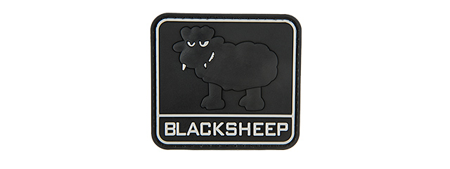 BIG BLACK SHEEP PVC MORALE PATCH (BLACK)