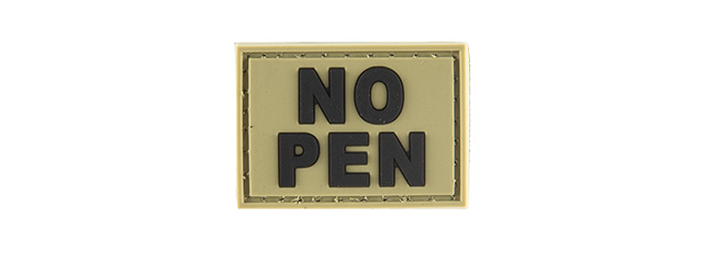 G-FORCE NO PEN PVC MORALE PATCH (OD GREEN)