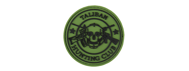 NEW TALIBAN HUNTING CLUB PVC MORALE PATCH (OD GREEN)