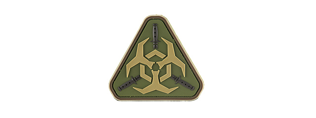 G-FORCE RESIDENT EVIL BIOHAZARD PVC MORALE PATCH (OD GREEN)