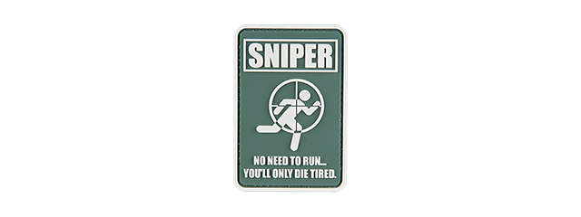 G-FORCE NO RUNNING SNIPER PATCH PVC MORALE PATCH