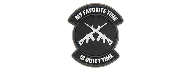 G-FORCE MY FAVORITE TIME IS QUIET TIME PVC MORALE PATCH