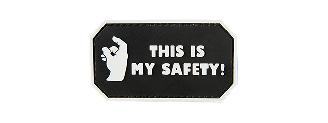 G-FORCE THIS IS MY SAFETY PVC MORALE PATCH(BLACK)