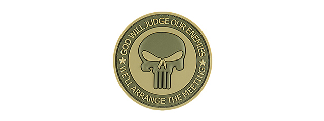 G-FORCE PUNISHER ENEMIES PVC MORALE PATCH (OD GREEN)