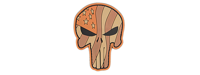 G-FORCE WAVING US FLAG PUNISHER PVC PATCH. 8*6 CM