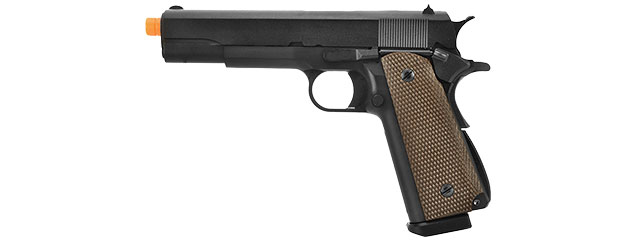 WE Tech 1911 High Capacity Full Metal Airsoft Gas Blowback Pistol (BLACK )