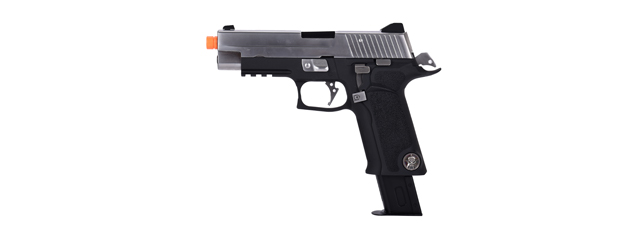 WE Tech P-Virus Two-Tone Gas Blowback Airsoft Pistol (BLACK/SILVER)