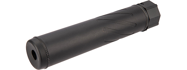 5KU SOCOM556AR QD Airsoft 7.5" Mock Suppressor / Barrel Extension [Fluted] (BLACK)