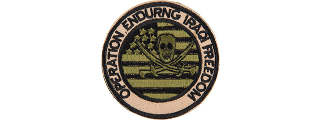 AC-141D OPERATION ENDURING IRAQI FREEDOM MORALE PATCH (TAN / OD)