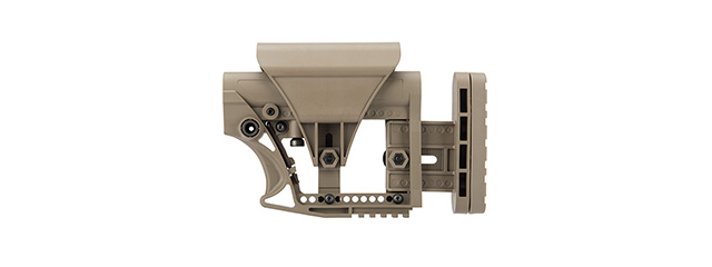 G-Force Adjustable Stock for Carbine Airsoft Rifles (TAN) - Click Image to Close