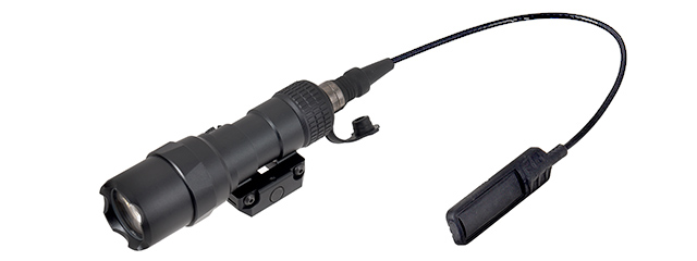 L002 500 Lumen Tactical LED Flashlight w/ Pressure Pad (BLACK)