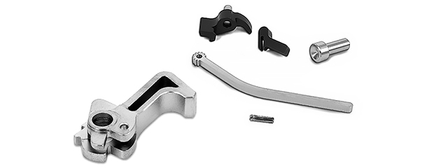 Airsoft Masterpiece CNC Steel Hammer & Sear Set for Marui Hi-Capa [Infinity SR] (SILVER)