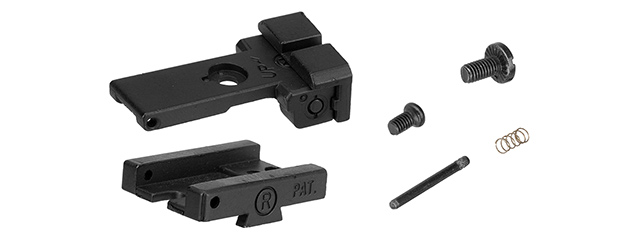 Army Armament Rear Iron Sight for 1911 Airsoft Pistols (BLACK)