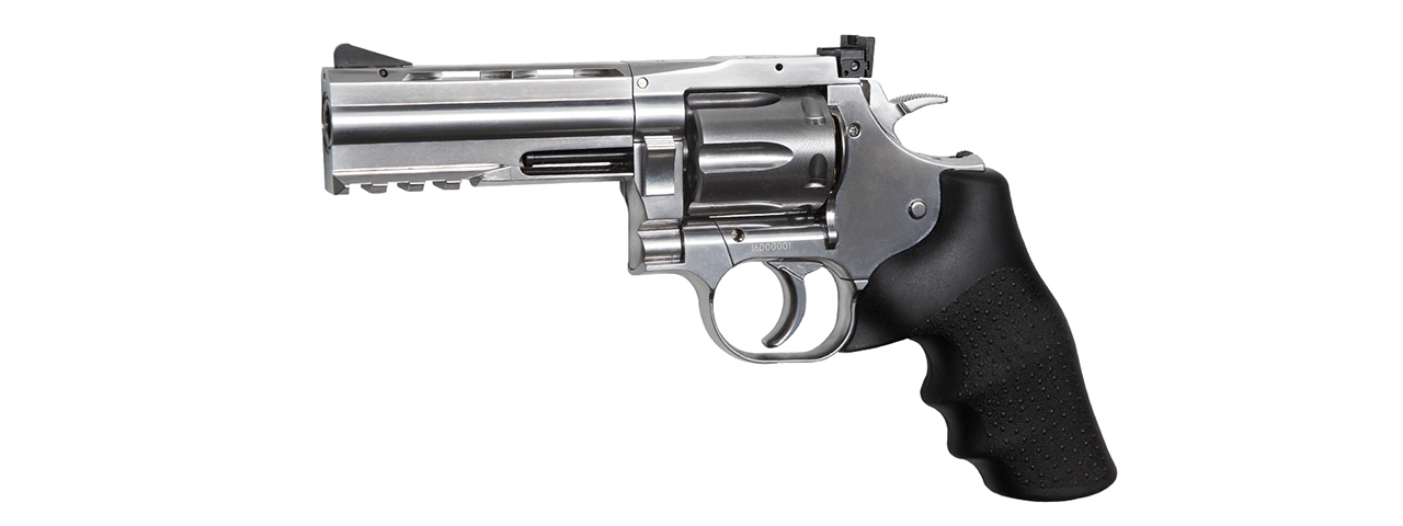 ASG Full Metal Dan Wesson 715 4" CO2 Air Revolver Pellet Airgun (SILVER)