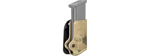 Lancer Tactical Single Magazine Pouch for Glock 17 (A-TACS FOLIAGE GREEN) - Click Image to Close