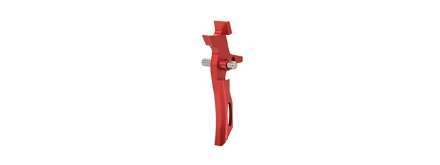 Lancer Tactical RA Style Aluminum Trigger for AEG Airsoft Rifles (RED )