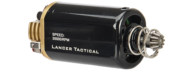 Lancer Tactical Short Type Super High Torque AEG Motor Version 3 [35,000 RPM] (BLACK/GOLD)