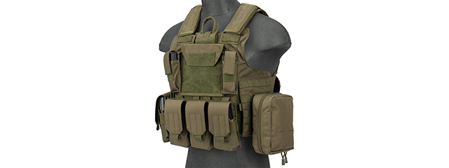 Rapid Response Maritime MOLLE Tactical Vest [1000D] (OD GREEN)