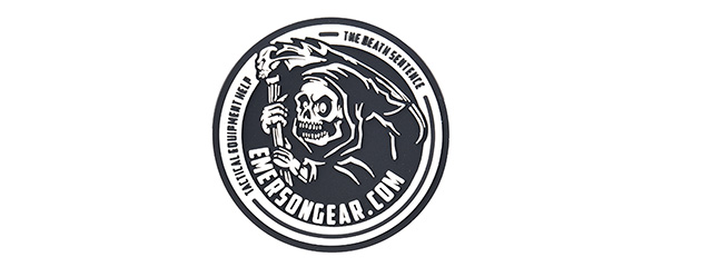 Emerson Gear Grim Reaper "The Death Sentence" PVC Morale Patch (BLACK)