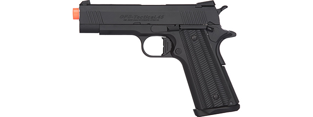 Golden Eagle 3329 OPS-Tactical 1911 Hi-Capa Gas Blowback Airsoft Pistol (BLACK)