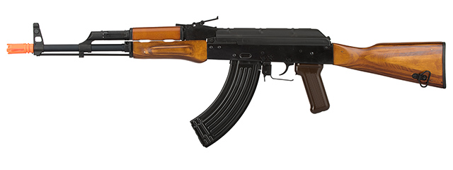 GHK AKM Gas Blowback Airsoft Rifle w/ Real Wood Furniture (BLACK)