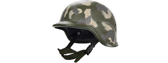 PASGT Airsoft Helmet w/ Adjustable Chin Strap (WOODLAND)