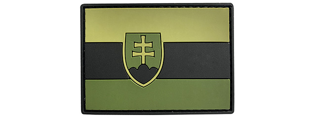 G-Force Slovakia Flag PVC Morale Patch (GREEN)