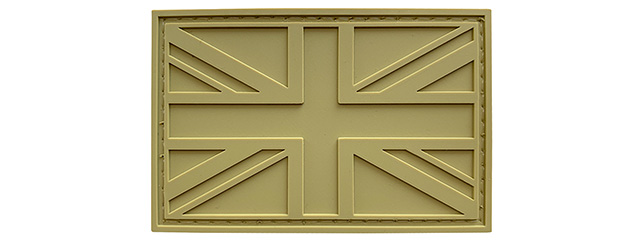 G-Force United Kingdom Flag PVC Morale Patch (TAN)