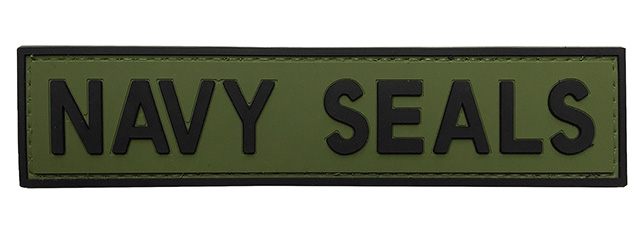 G-Force Navy Seals PVC Morale Patch (OD/BLACK)