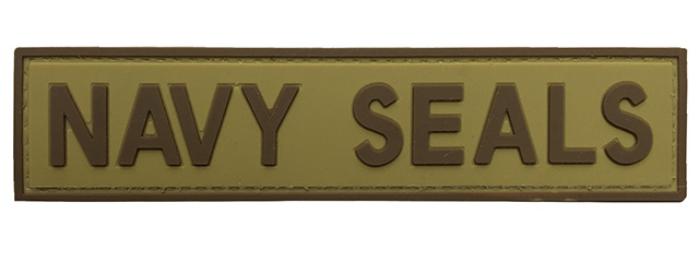 G-Force Navy Seals PVC Morale Patch (TAN/BROWN)