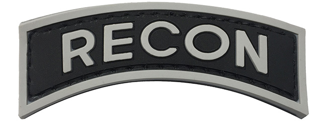 G-Force Recon Arch PVC Morale Patch (BLACK/GRAY)