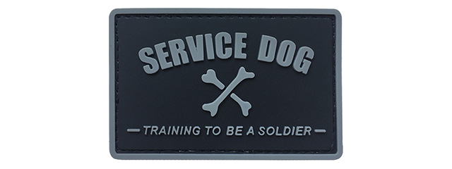 G-Force Service Dog Training to Be a Soldier PVC Morale Patch (BLACK)