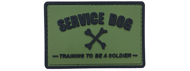 G-Force Service Dog Training to Be a Soldier PVC Morale Patch (OLIVE GREEN)