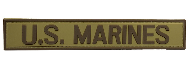 G-Force U.S. Marines PVC Morale Patch (TAN/BROWN)